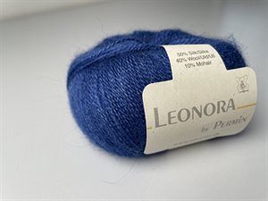 Leonora by permin silke / uld - i smuk kongeblå